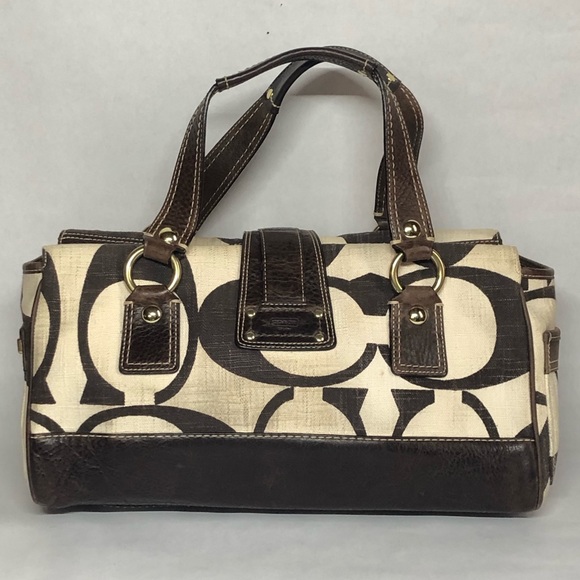 Coach Legacy Ivory Canvas Mandy Satchel 10827 - Picture 2 of 6